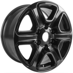 Platišče iz lahke zlitine 17" s 6 x 2 kraki, črn